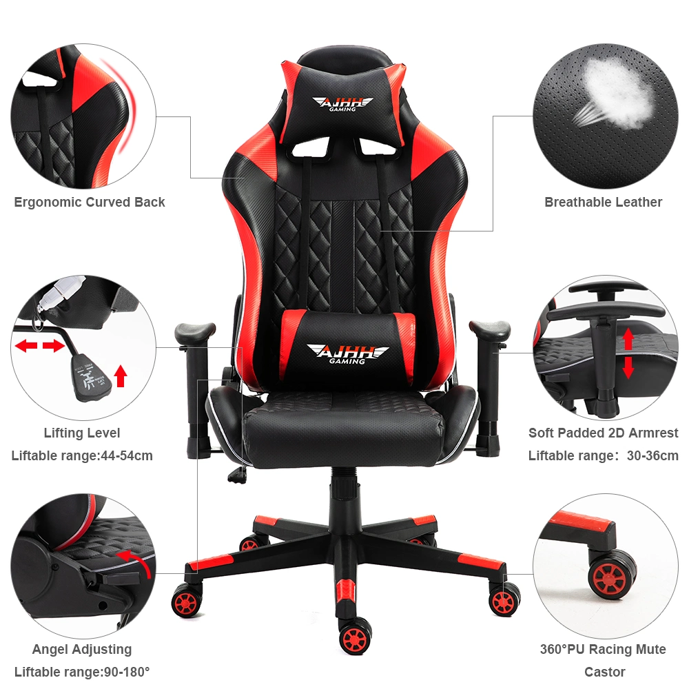 High Quality PU Leather Ergonomic Swivel Chair Adjustable Computer Gaming Chair