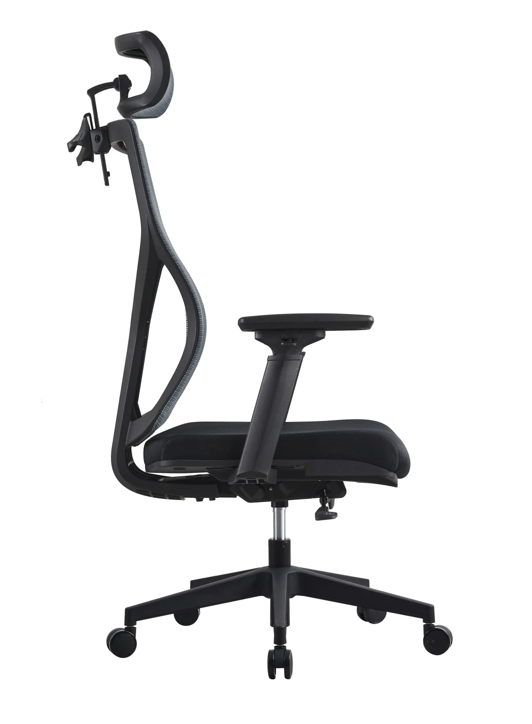 Adjustable 360 Swivel Executive Office Desk Chair Height Black Nylon Base PU Castors Office Chair