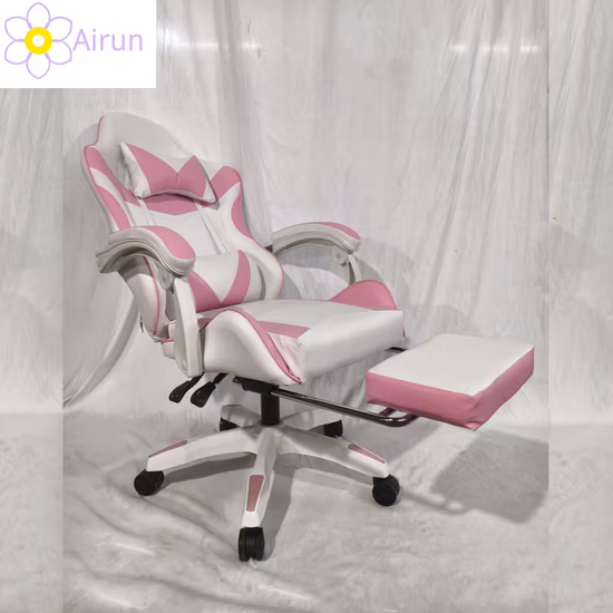 Sedia reclinabile per computer da corsa in pelle per ufficio Silla Gamer Sedia da gioco per vendita diretta con poggiapiedi