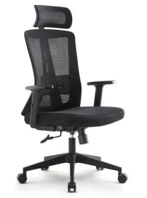 Sedia da gaming per computer da home office, sedia da ufficio direzionale ergonomica in tessuto e rete con supporto lombare