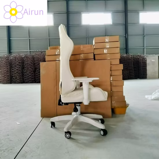 Sedia da ufficio ergonomica, sedia da gioco in pelle PU con sedia girevole regolabile