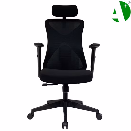 Produttore di mobili per ufficio Sedia da ufficio Boss nera di lusso Moderna ed ergonomica in pelle Head Trainer Mesh Dipendente Riunione Conferenza Gaming Computer Racing Sedia da ufficio